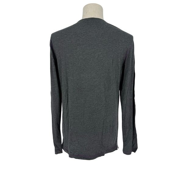 Robert Graham Long Sleeve Crew Neck T-Shirt RIFSTONE Black Grey M - Picture 2 of 6